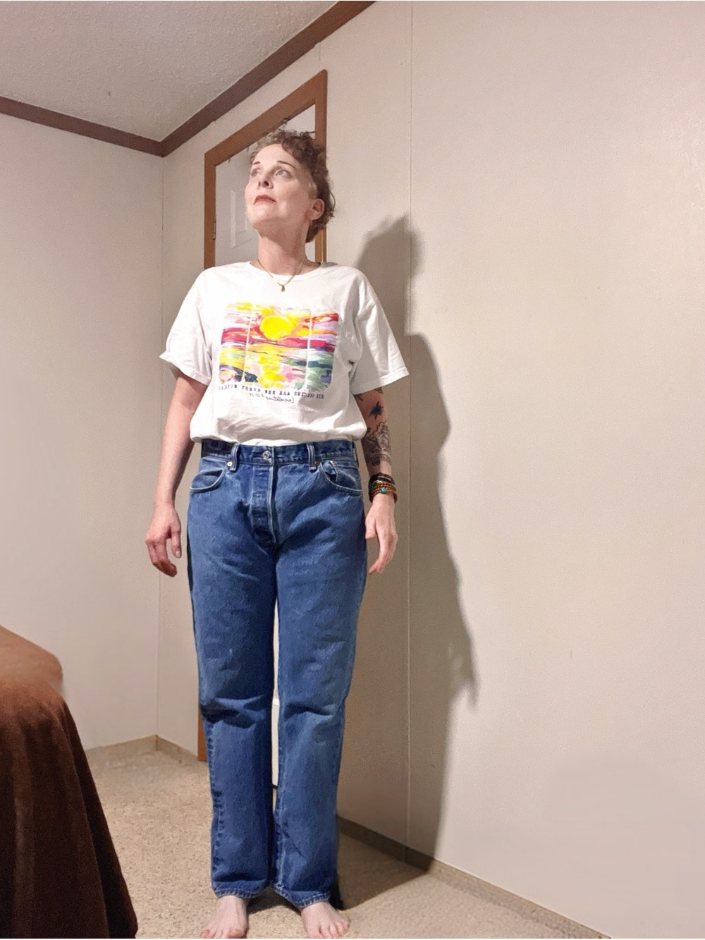 1990’s Classic High-Rise Straight Leg Levi’s 501 Jeans - Blue Denim M/L size